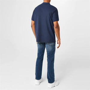 Slazenger: granatowe Polo Plain widok z tyłu