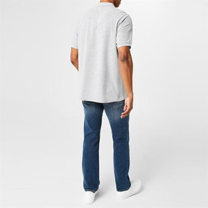 Slazenger: szare Polo Plain widok z tyłu