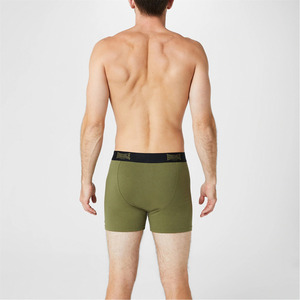 Lonsdale bokserki bawełniane 2 szt czarne/khaki