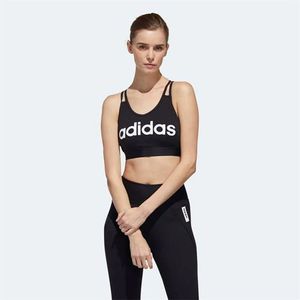 Czarny stanik sportowy adidas, tył