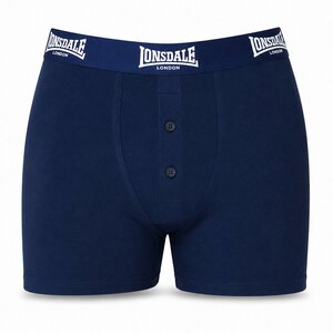Lonsdale bokserki 2 szt granatowe z przodu