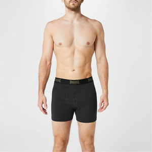 Lonsdale męskie bokserki czarne/khaki
