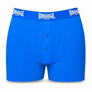 Lonsdale bokserki niebieskie z przodu