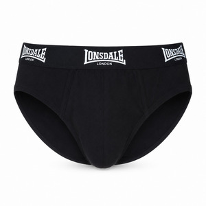 Lonsdale 2-pak bamajtki elastyczne czarne z przodu