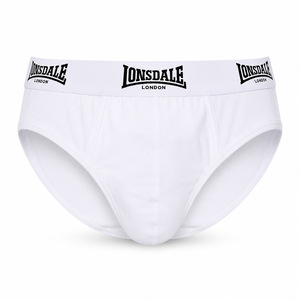 Slipy męskie Lonsdale 2-pak białe z przodu