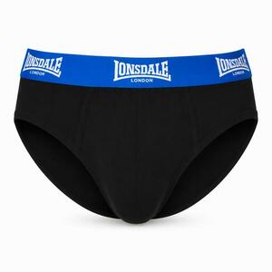 Lonsdale 2-pak slipy czarne/niebieskie widok z przodu