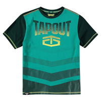 Tapout Camouflage Panel, koszulka dla chłopca, zielona, Rozmiar 11-12 lat