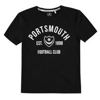 Team Portsmouth Est, koszulka dla chłopców, czarna
