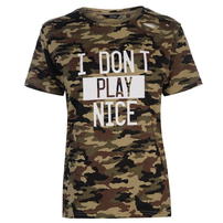 Golddigga Army Ripped koszulka damska, Camo AOP, Rozmiar XS