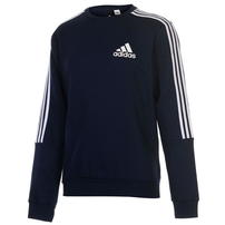 Adidas bluza męska granatowa 3 Stripes Crew, Rozmiar S
