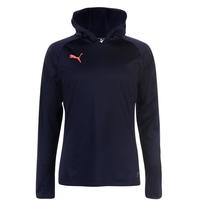 Puma, bluza treningowa męska z kapturem, granatowa