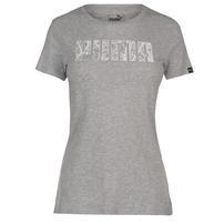 Puma Big Logo QT koszulka damska szara, Rozmiar XS