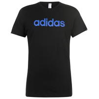 Adidas Linear Logo, koszulka męska, czarna
