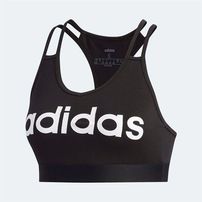 Adidas Linear, czarny stanik sportowy