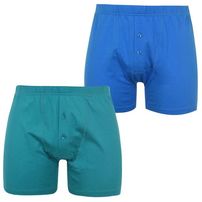 Slazenger bokserki męskie, 2 sztuki, niebieskie Peacock, Rozmiar S