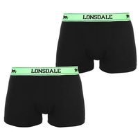 Lonsdale bokserki TRUNKI, 2 sztuki, czarne FL