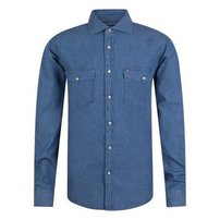 Tommy Hilfiger koszula męska niebieska ciemny jeans, Rozmiar XXL