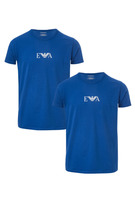Emporio Armani koszulka męska 2 szt., niebieska, Rozmiar M