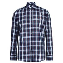 Pierre Cardin LS koszula męska w kratkę, granatowo-zielona, Rozmiar M