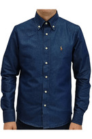 Ralph Lauren koszula męska, indigo chambray, Rozmiar S