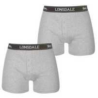 Lonsdale 2 szt. szare bokserki męskie