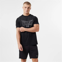 Everlast  czarny tshirt męski Geo, Rozmiar L