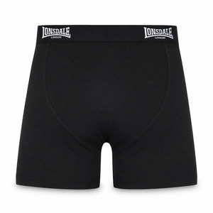 Lonsdale czarne męskie bokserki z tyłu