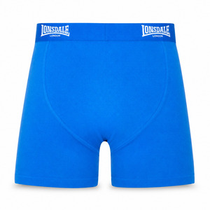 Lonsdale bokserki niebieskie z tyłu