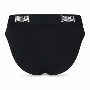 Lonsdale 2-pak bamajtki elastyczne czarne z tyłu