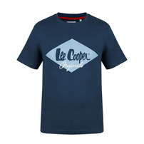Lee Cooper koszulka męska niebieska Logo, Rozmiar XXL