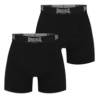 2x Bokserki Lonsdale TRUNKS czarne w pudełku