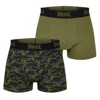 2x Bokserki TRUNKS Lonsdale Khaki w pudełku