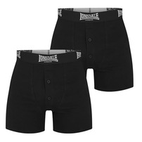 2x Bokserki czarne LONSDALE męskie w pudełku