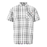 Lee Cooper koszula męska w białą kratkę Smart Casual, Rozmiar XXL