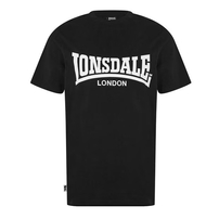 Lonsdale Essentials koszulka męska czarna z logo