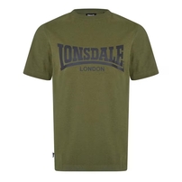 Lonsdale Essentials koszulka męska z logo khaki