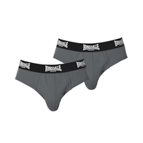 Lonsdale slipy męskie szare 2 sztuki