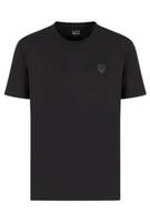 Emporio Armani T-shirt bawełniany czarny męski krótki rękaw