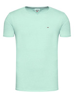 Tommy Jeans T-shirt męski błękitny 100% bawełna