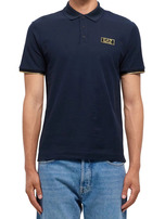 EA7 Emporio Armani koszulka polo męska niebieska Regular Fit, Rozmiar XL