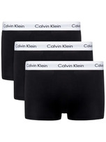 Calvin Klein Bokserki Męskie 3-Pak Czarne TRUNKI, Rozmiar M