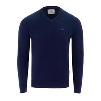 Lee Cooper Sweter Męski V-Neck Granatowy, Rozmiar XXL