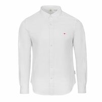 Lee Cooper koszula męska Oxford biała, długi rękaw, Rozmiar XL