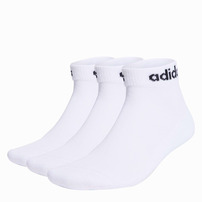 Adidas Skarpetki Męskie Ankle Białe 3-pak, Bawełniane do Kostki Essentials