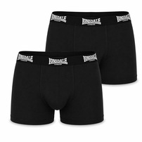 Bokserki męskie Lonsdale Trunk 2-pak czarne bawełna LYCRA