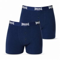 Lonsdale bokserki męskie 2 szt granatowe bawełna komplet, Rozmiar 3XL