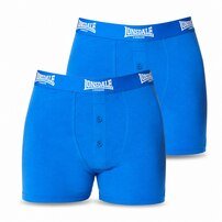 Lonsdale bokserki męskie 2 szt niebieskie bawełna komplet, Rozmiar XXL