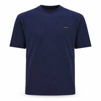 Koszulka męska Karl Lagerfeld 245M2110 747 granatowa – Relaxed Fit, 100% bawełna organiczna, Rozmiar L