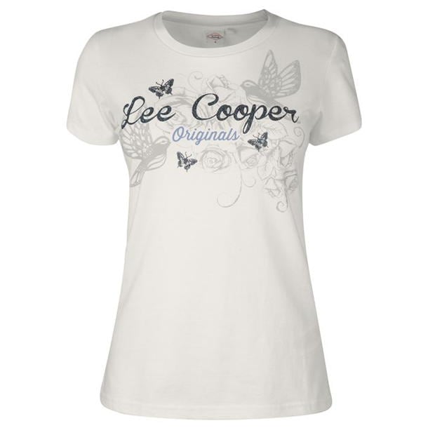 Lee Cooper Koszula o skr\u00f3conym kroju czarny Warkoczowy wz\u00f3r W stylu casual Moda Koszulki Koszulki o skróconym kroju 